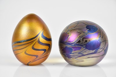 Lot 240 - JOHN DITCHFIELD FOR GLASFORM; two iridescent...