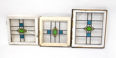 Lot 87 - Twenty-five early 20th century stained glass...