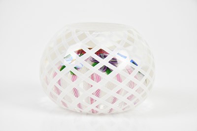 Lot 235 - JOHN DEACONS; a glass basket overlay 3D...