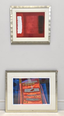 Lot 2285 - UNATTRIBUTED; abstact prints, 'Large Red One',...