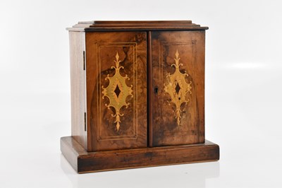 Lot 1394 - A Victorian inlaid walnut tabletop jewellery...