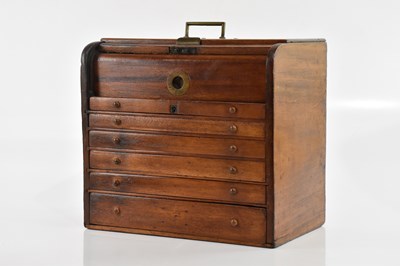 Lot 1391 - A 19th century campaign mahogany specimen...
