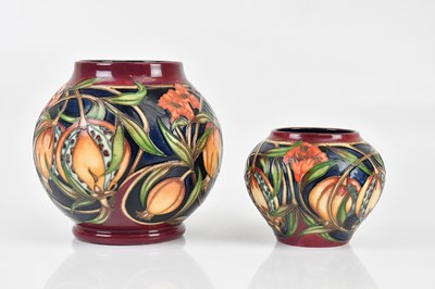 Lot 459 - RACHEL BISHOP FOR MOORCROFT; two bulbous form...