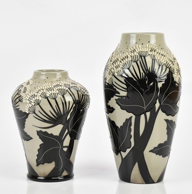 Lot 447 - VICKY LOVATT FOR MOORCROFT; two vases...
