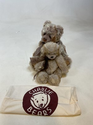 Lot 149 - CHARLIE BEARS; two plush teddy bears 'Tobias'...