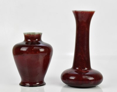 Lot 450 - COBRIDGE; two large experimental glazed vases...