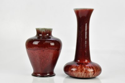 Lot 450 - COBRIDGE; two large experimental glazed vases...