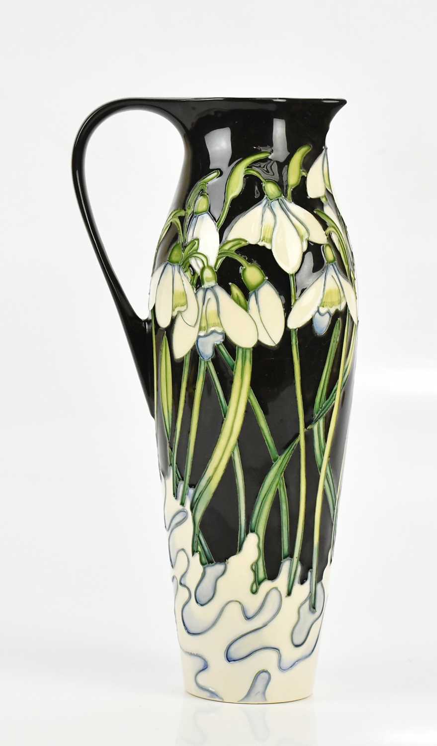 Lot 453 - PAUL HILDITCH FOR MOORCROFT; a tall slender...