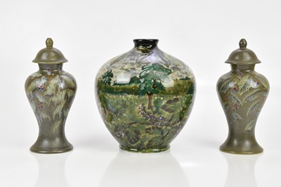 Lot 465 - COBRIDGE; a large limited edition vase of...