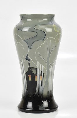 Lot 423 - EMMA BOSSONS FOR MOORCROFT; a vase of...