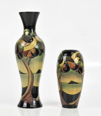 Lot 435 - SIAN LEEPER FOR MOORCROFT; two ceramic vases...