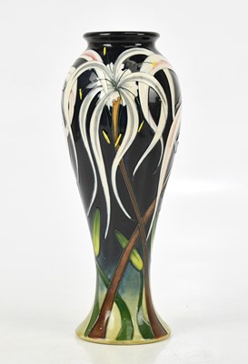 Lot 99 - MOORCROFT; a design trial vase, with floral...