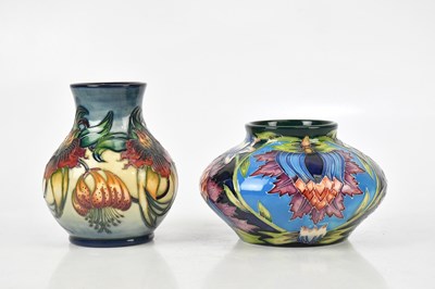 Lot 94 - MOORCROFT; two vases including a baluster...