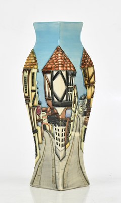 Lot 91 - PAUL HILDITCH FOR MOORCROFT; a rare trial vase,...
