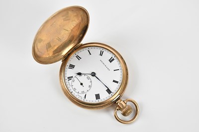 Lot 507 - DOMINANT; a 9ct gold crown wind full hunter...