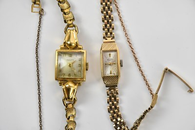 Lot 600 - ROTARY; a lady's 9ct gold cased wristwatch,...