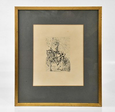 Lot 2171 - AFTER SALVADOR DALI; etching, 'El Cid',...