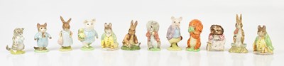 Lot 2484 - BESWICK; twelve Beatrix Potter figures,...