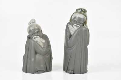 Lot 2518 - LLADRÓ; two salt-glazed figures including...