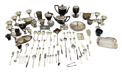 Lot 1068 - A large collection of assorted silver plated...