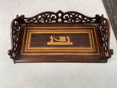Lot 34 - A 19th century Sorrento ware inlaid book...