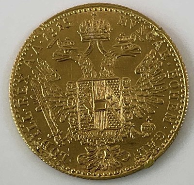 Lot 614 - An Austrian one ducat gold coin, 1915, approx...