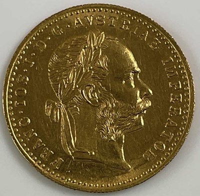 Lot 613 - An Austrian one ducat gold coin, 1915, approx...