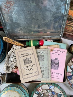 Lot 35 - A collectors' lot, to include brass log bucket,...