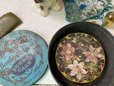 Lot 35 - A collectors' lot, to include brass log bucket,...