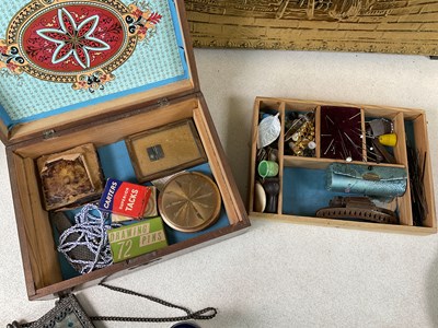 Lot 35 - A collectors' lot, to include brass log bucket,...
