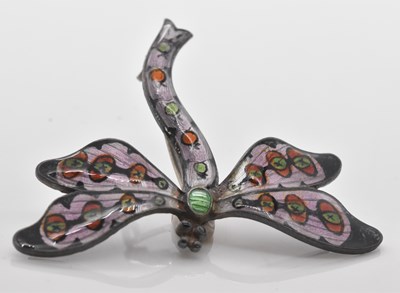 Lot 563 - A George VI silver and enamelled brooch in the...