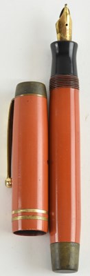 Lot 245 - PARKER; a 1930s Duofold 'Big Red' fountain pen,...