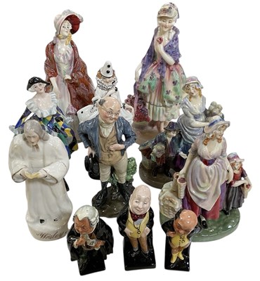 Lot 583 - ROYAL DOULTON; a group of ten porcelain...