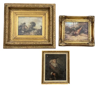 Lot 204 - UNATTRIBUTED; oil on board, portrait of seated...