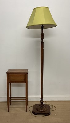 Lot 765 - A mahogany sewing table, height 77cm, width...