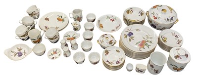 Lot 580 - ROYAL WORCESTER; a quantity of part tea and...