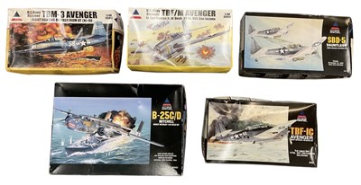 Lot 547 - ACCURATE MINIATURES; five 1:48 scale model...