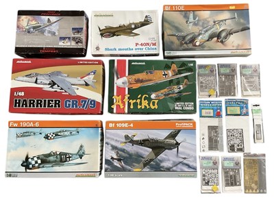 Lot 472 - EDUARD; six 1:48 scale model fighter planes...