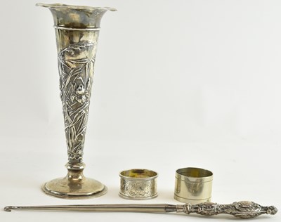 Lot 1165 - An early 20th century hallmarked silver...