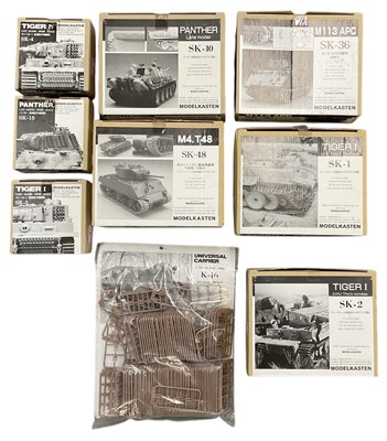 Lot 523 - MODELKASTEN; eight 1:35 scale model tank kits,...