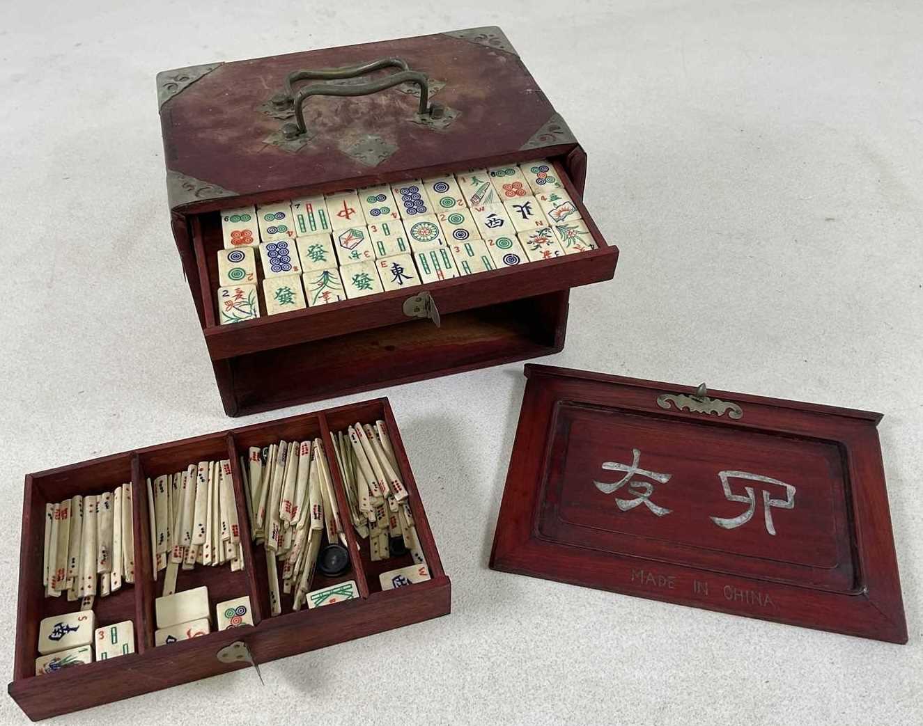 Lot 30 - A Mahjong set, with one hundred and forty-four...