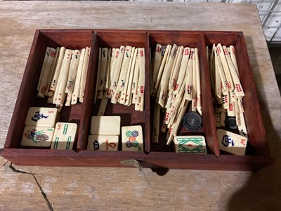 Lot 30 - A Mahjong set, with one hundred and forty-four...