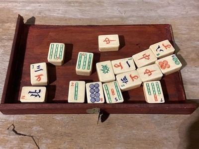 Lot 30 - A Mahjong set, with one hundred and forty-four...