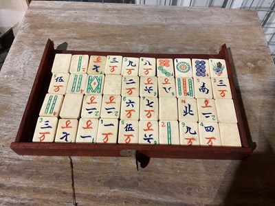 Lot 30 - A Mahjong set, with one hundred and forty-four...