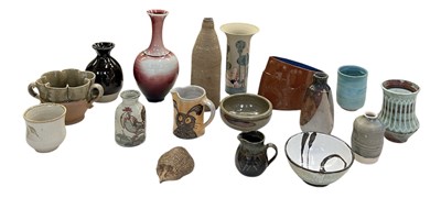 Lot 608A - A collection of seventeen pieces of studio...