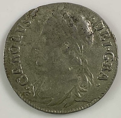 Lot 634 - A Charles II Scottish 1680 shilling, with...