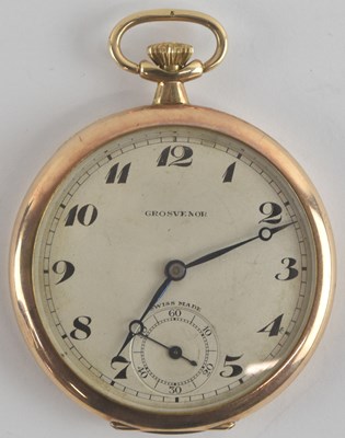 Lot 1445 - GROSVENOR; an early 20th century 9ct gold open...