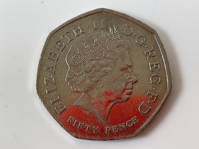 Lot 618 - A used KEW Gardens 50p piece.