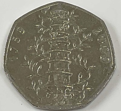 Lot 618 - A used KEW Gardens 50p piece.
