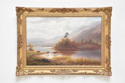 Lot 2219 - WILLIAM MELLOR; oil on canvas, ‘Island Rydal...